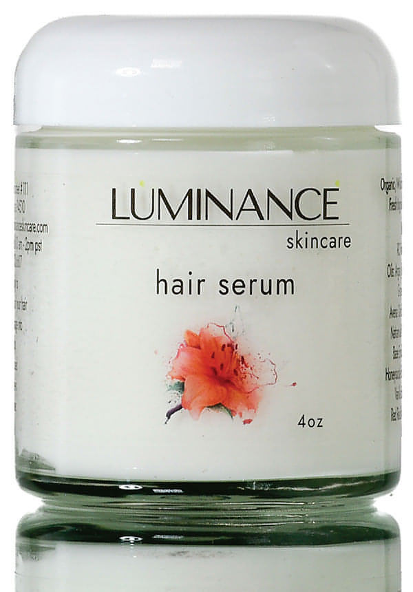 Luminance Skincare. Leave In Hair Serum. 100% Plant Based. Organic. Clean.